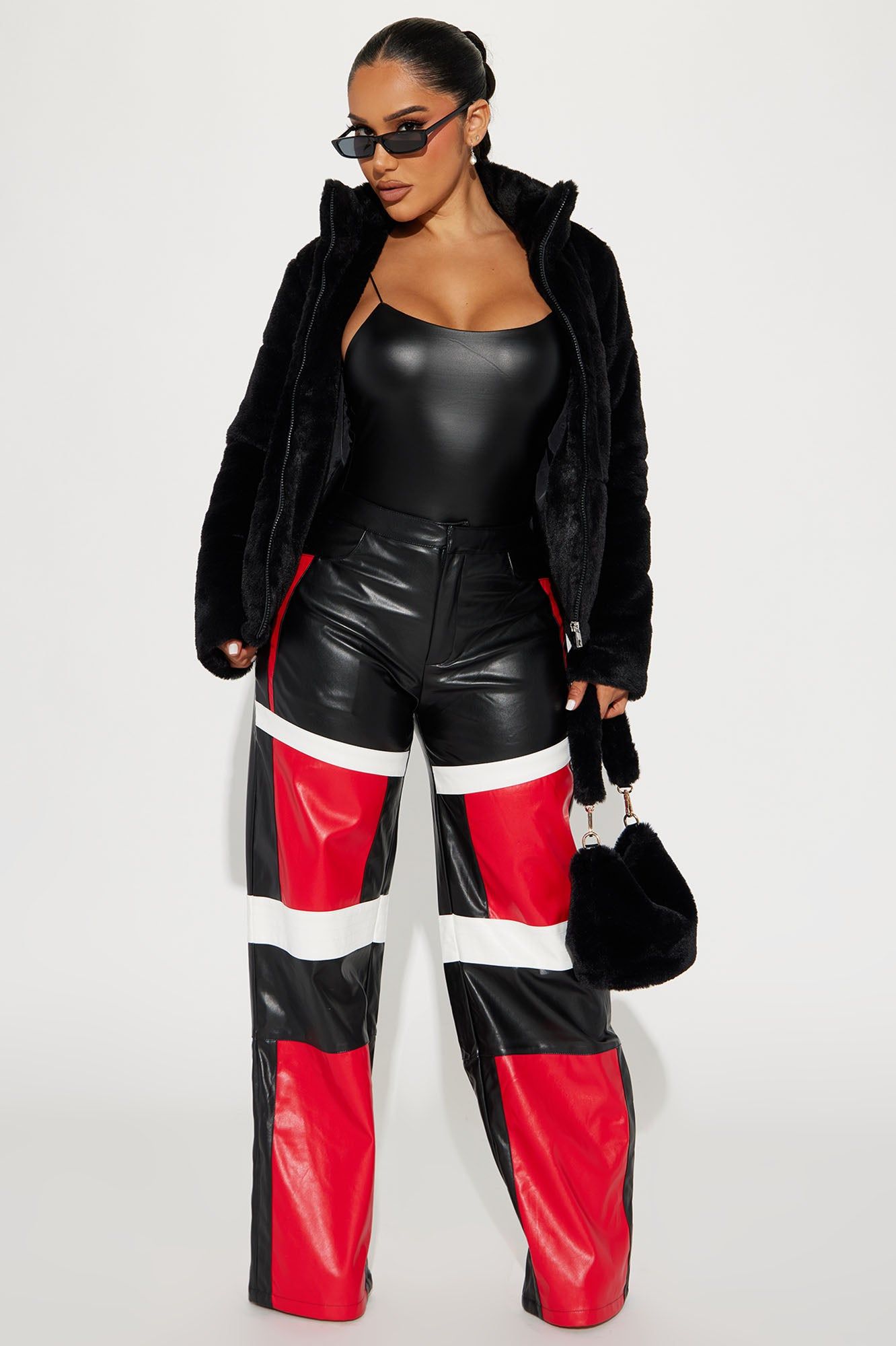 Cold Girl Faux Fur Bomber - Black sold by Fashion Nova product image thumbnail 2