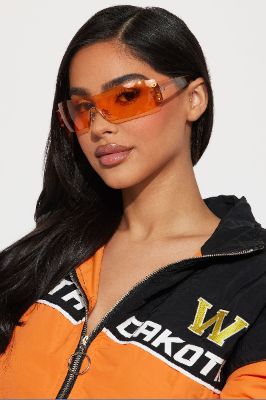 Not Living With Out You Sunglasses - Orange sold by Fashion Nova