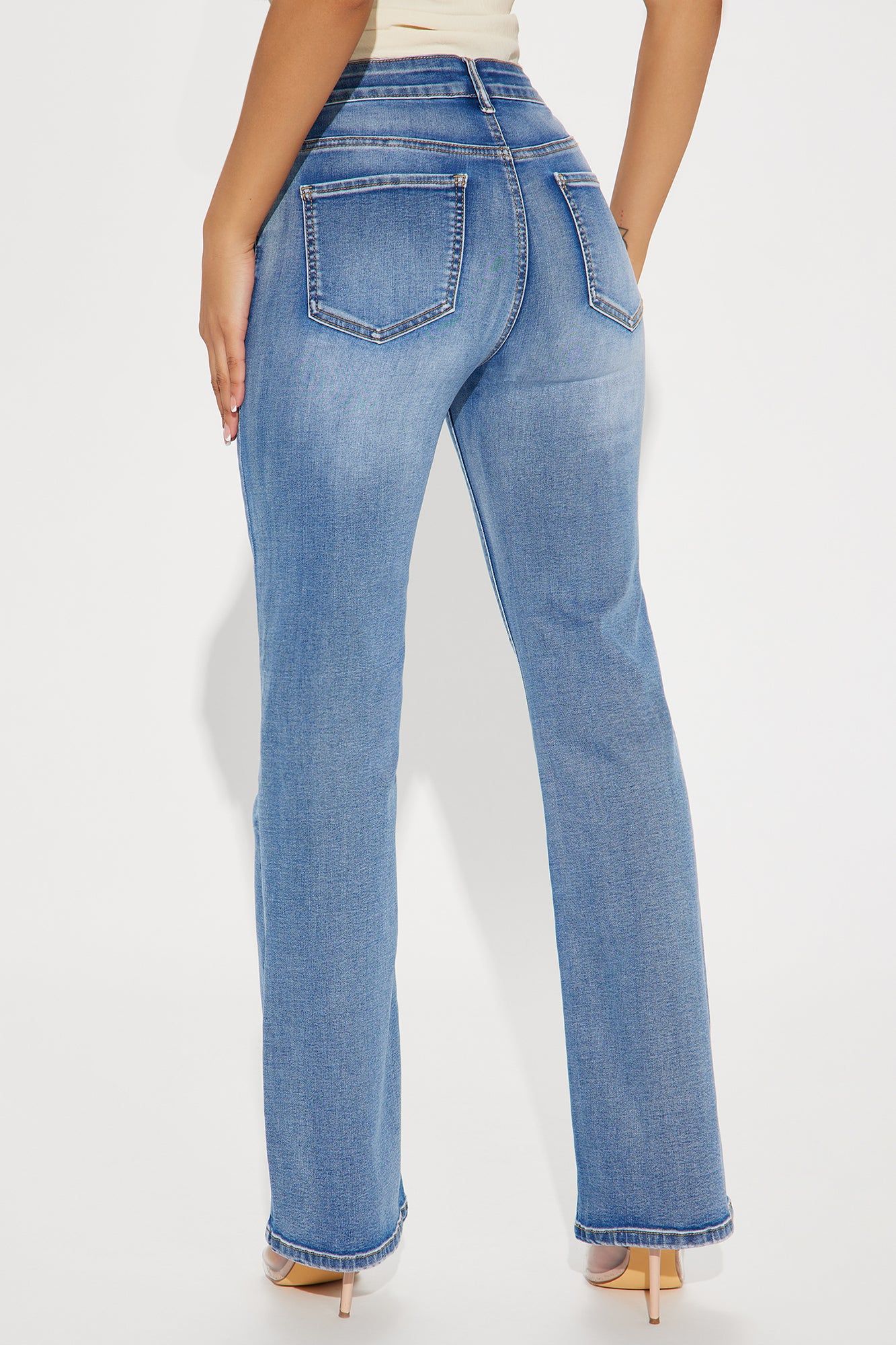 So His Type Stretch Bootcut Jeans - Medium Wash sold by Fashion Nova product image thumbnail 3