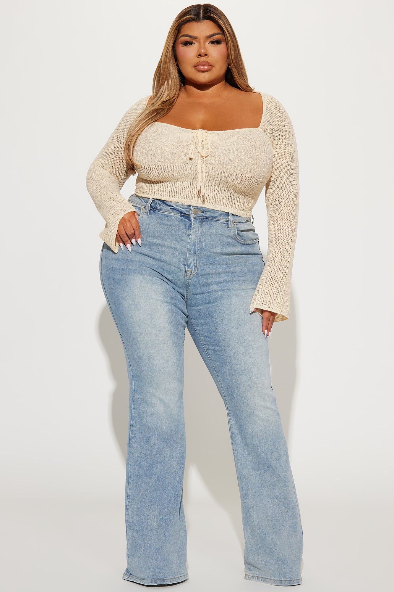 Lost In Paradise Crochet Top - Beige sold by Fashion Nova product image thumbnail 5