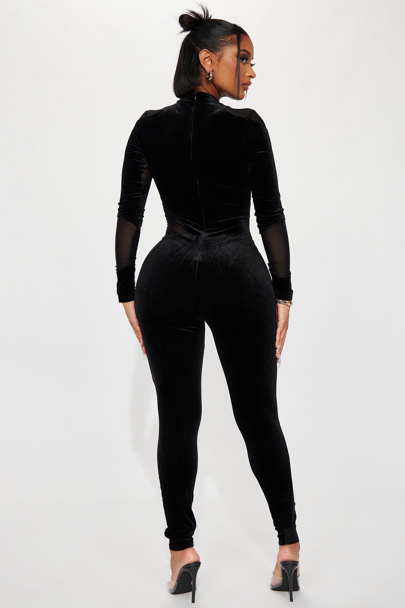 Ever Since Then Velvet Jumpsuit - Black sold by Fashion Nova product image thumbnail 4