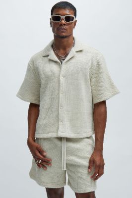 Otis Shirt - Off White sold by Fashion Nova