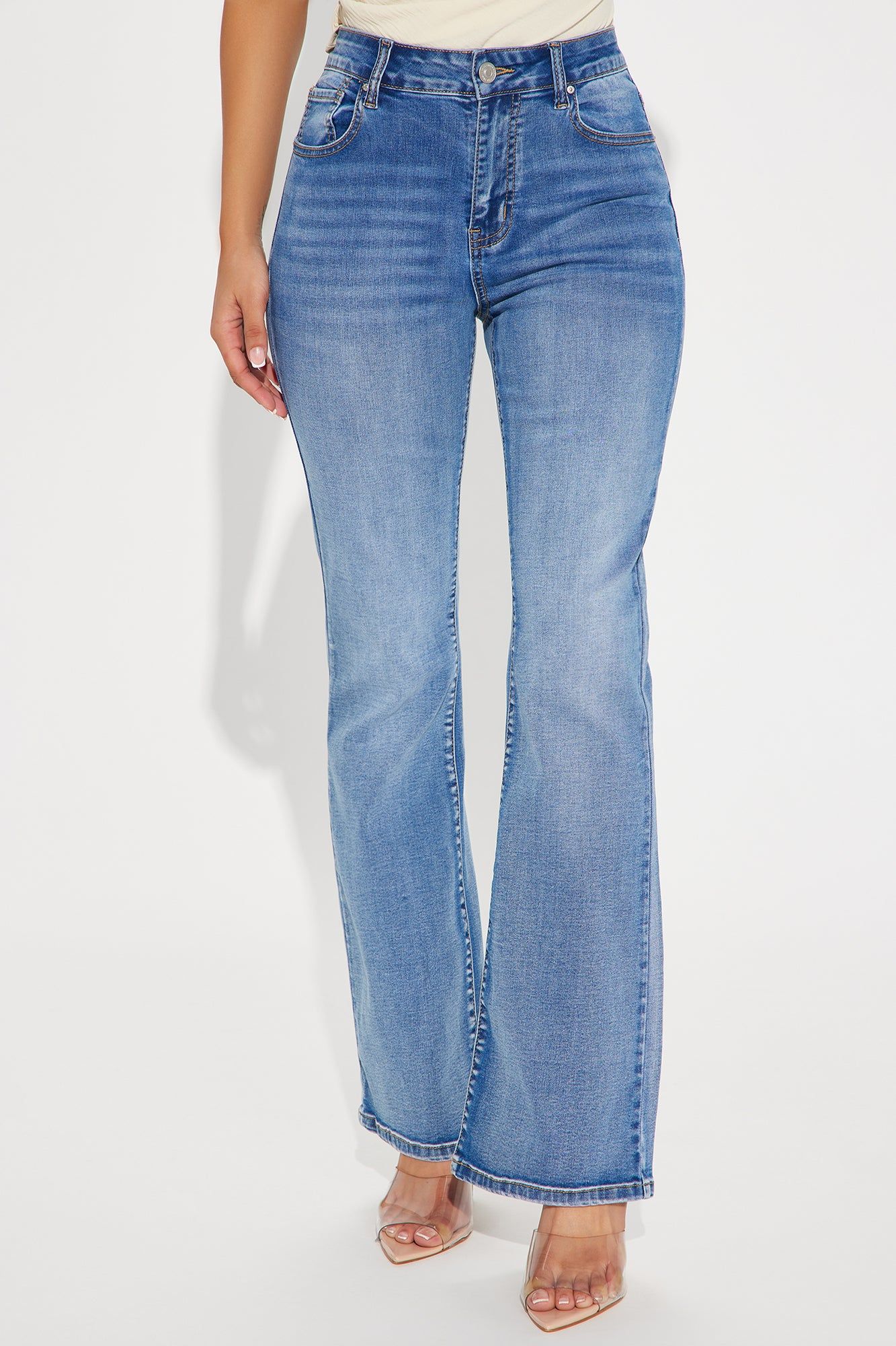 So His Type Stretch Bootcut Jeans - Medium Wash sold by Fashion Nova product image thumbnail 2