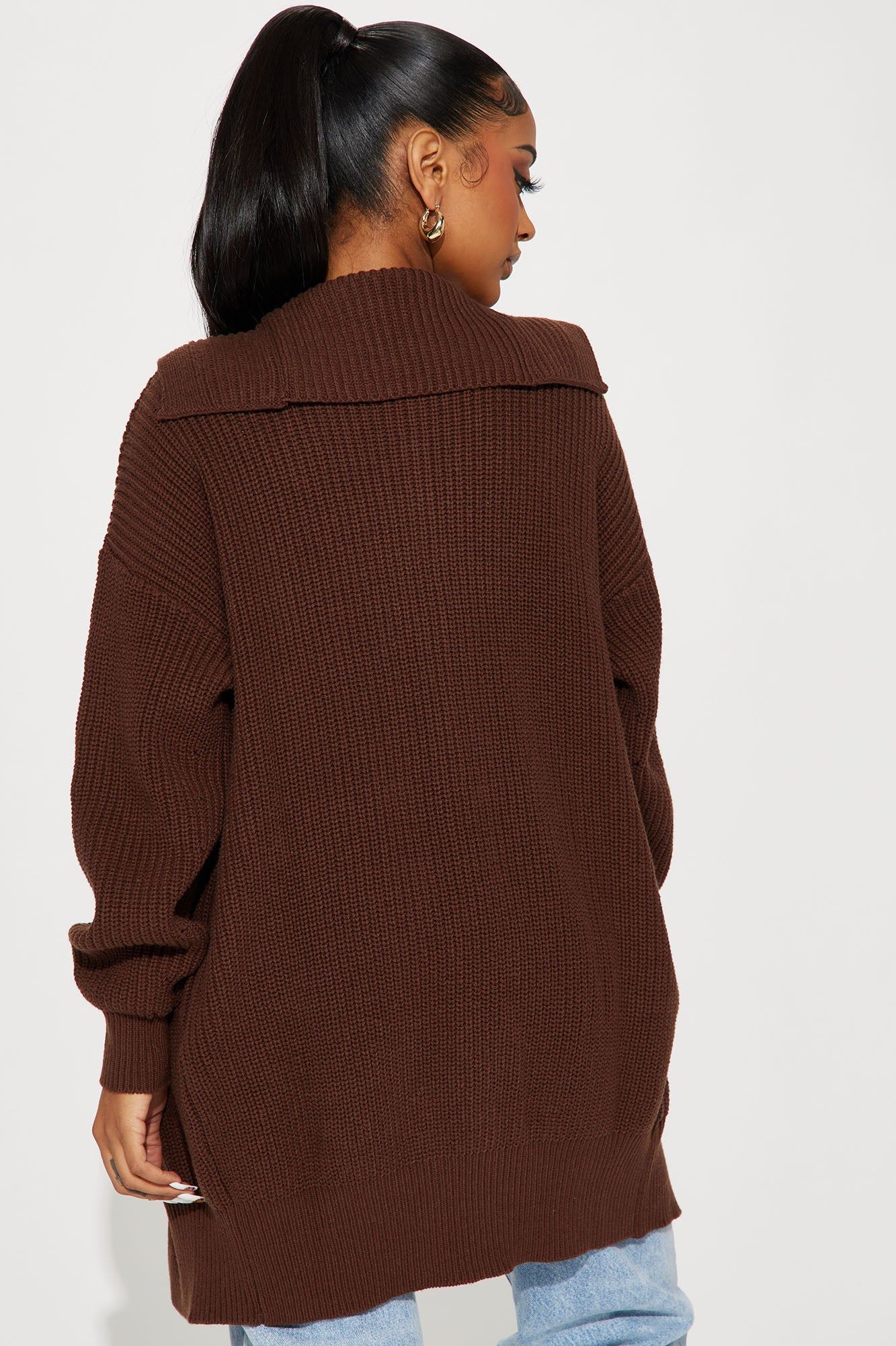 Aura Cardigan - Chocolate sold by Fashion Nova product image thumbnail 3
