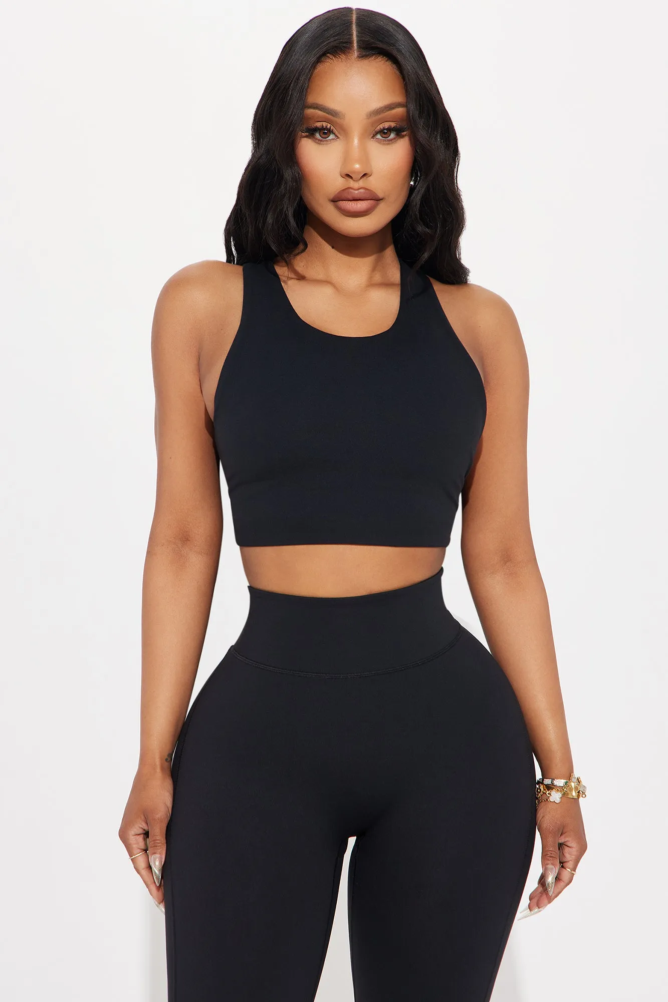 Body Sculpt Super Soft Sports Bra - Black sold by Fashion Nova
