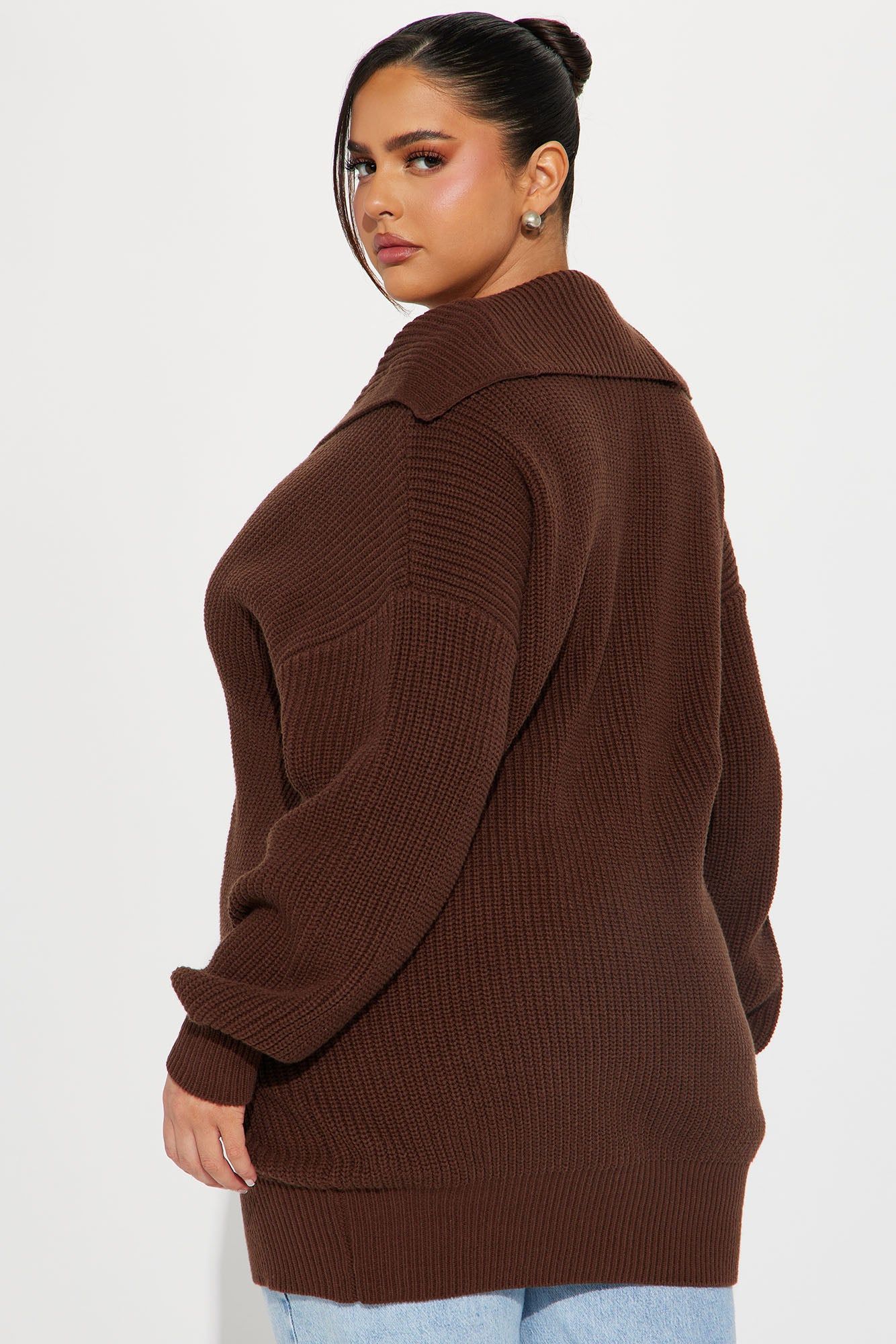 Aura Cardigan - Chocolate sold by Fashion Nova product image thumbnail 6