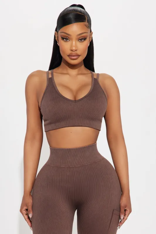 Hotshot Active Sports Bra - Brown sold by Fashion Nova