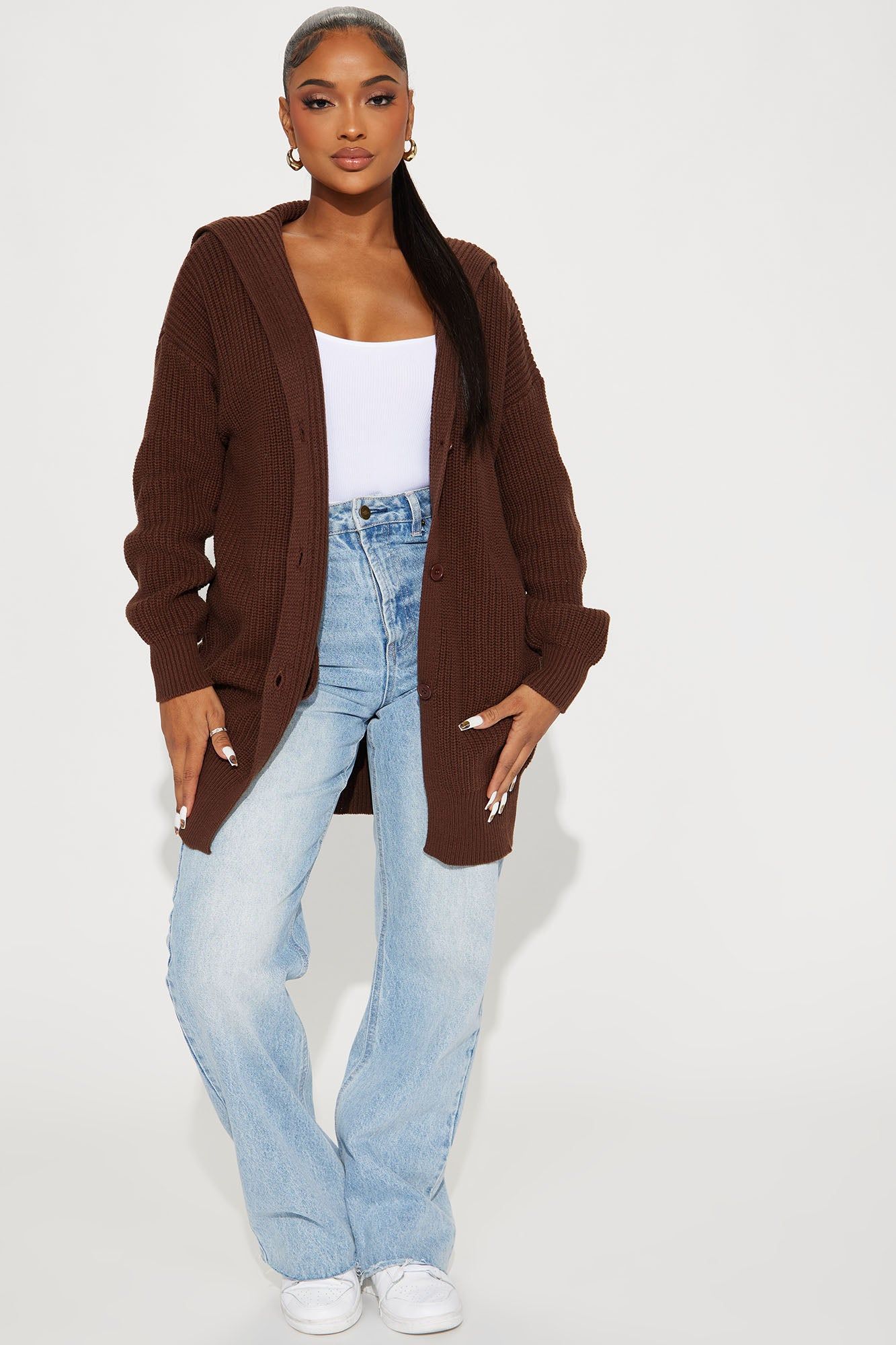 Aura Cardigan - Chocolate sold by Fashion Nova product image thumbnail 2