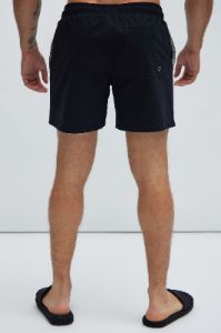 Montez Stretch Swim Trunk Mid - Black sold by Fashion Nova