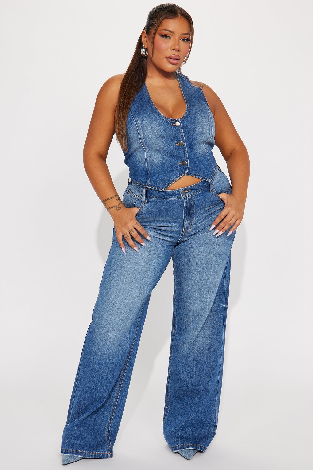 The Wayside Denim Vest - Medium Wash sold by Fashion Nova product image thumbnail 5