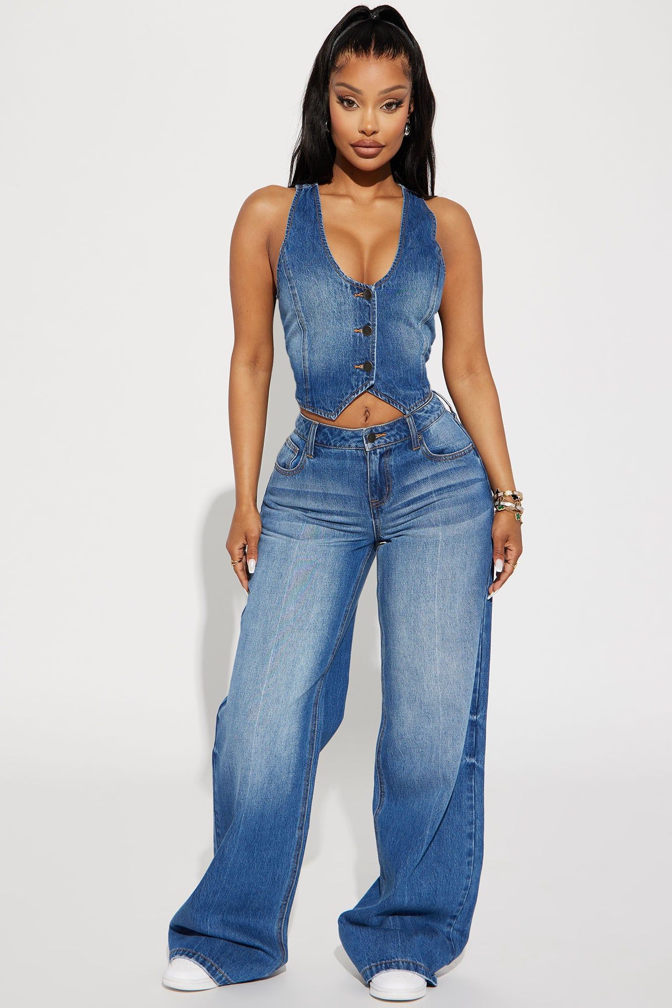 The Wayside Denim Vest - Medium Wash sold by Fashion Nova product image thumbnail 2