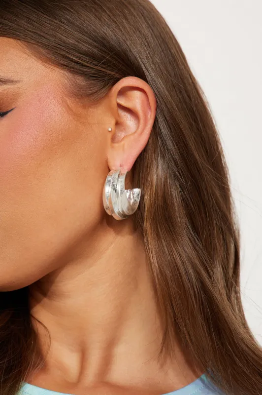 New Day New Chances Earrings - Silver sold by Fashion Nova