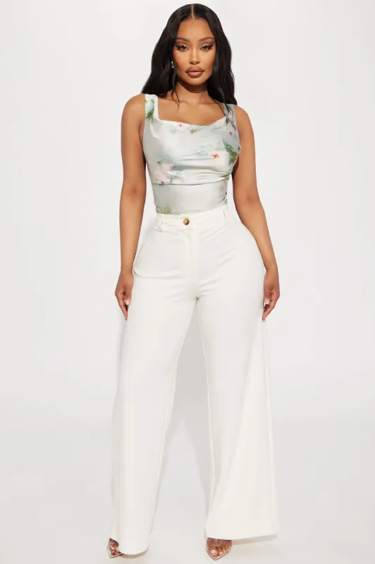 Lookin Cute At the Office Trouser - White sold by Fashion Nova