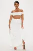 Becca Maxi Skirt Set - White sold by Fashion Nova