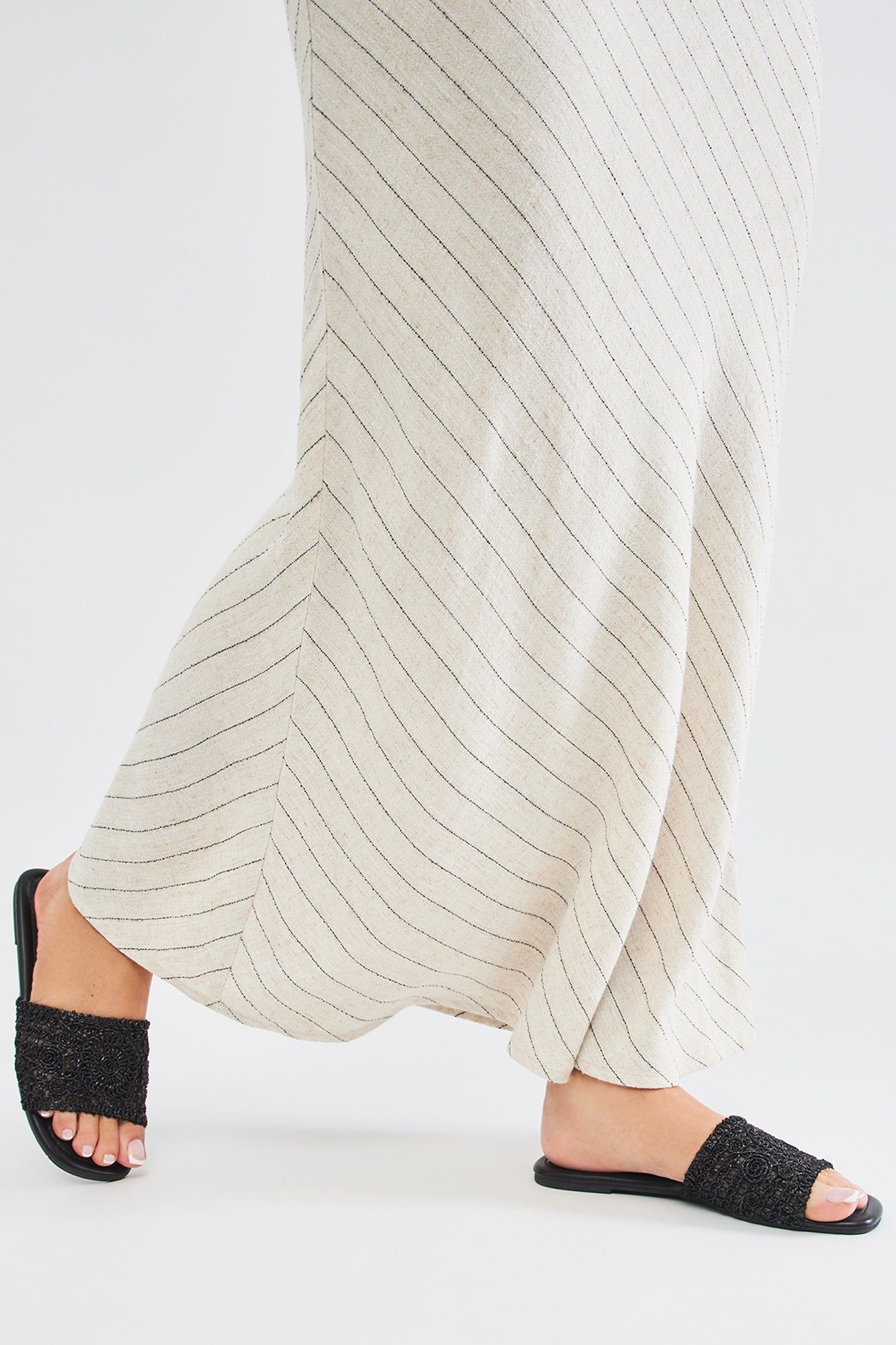 Always Carefree Flat Sandals - Black/White sold by Fashion Nova product image thumbnail 2