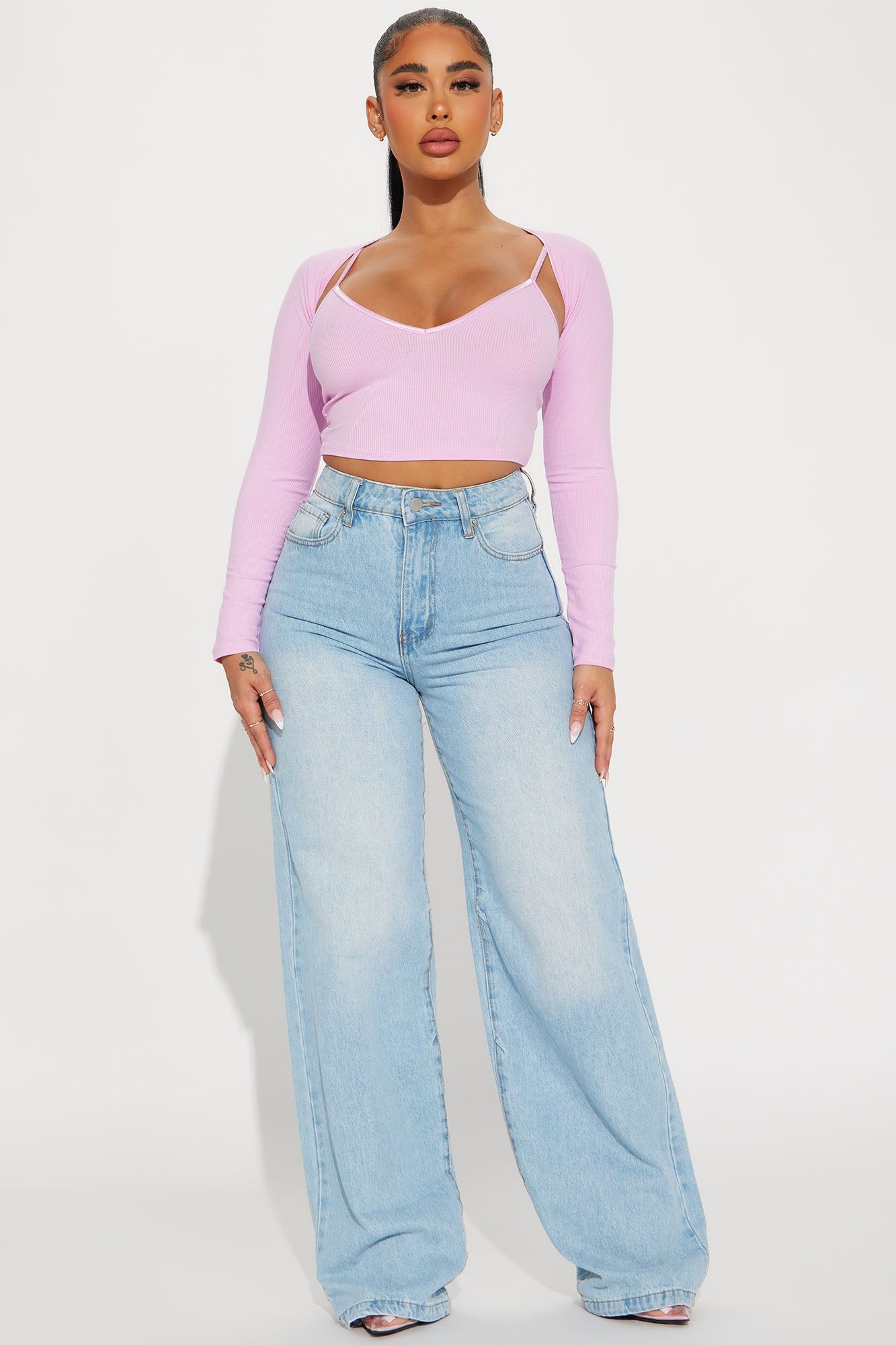 Blaire Tank And Bolero Top - Pink sold by Fashion Nova product image thumbnail 2