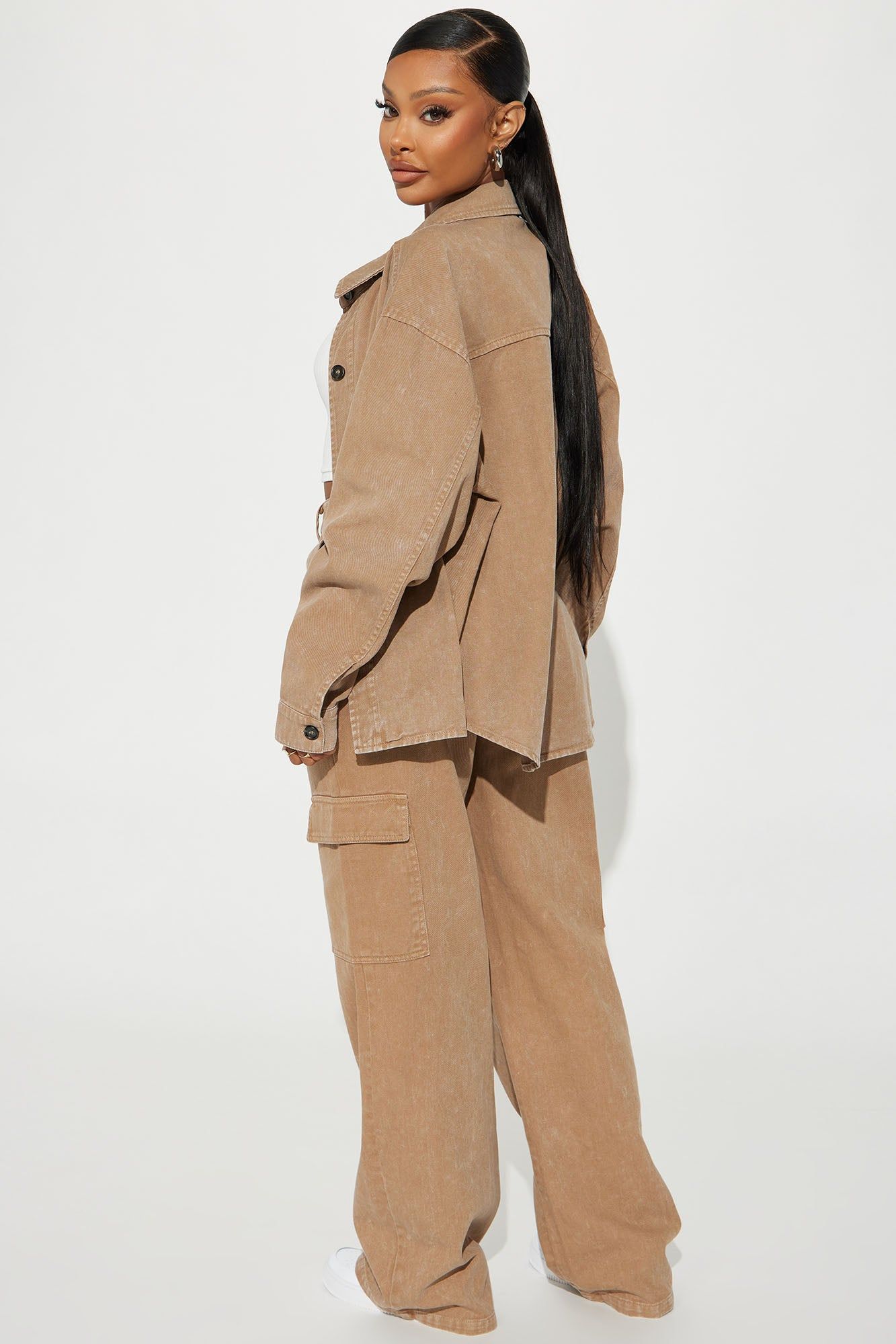 Hot Demand Denim Set - Mocha sold by Fashion Nova product image thumbnail 3