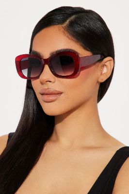 Daring Look Sunglasses - Red sold by Fashion Nova