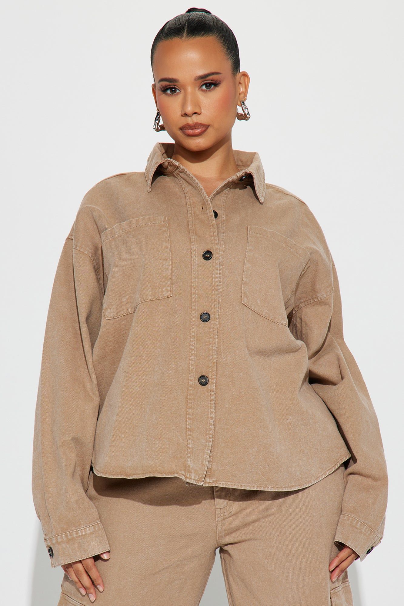 Hot Demand Denim Set - Mocha sold by Fashion Nova product image thumbnail 5