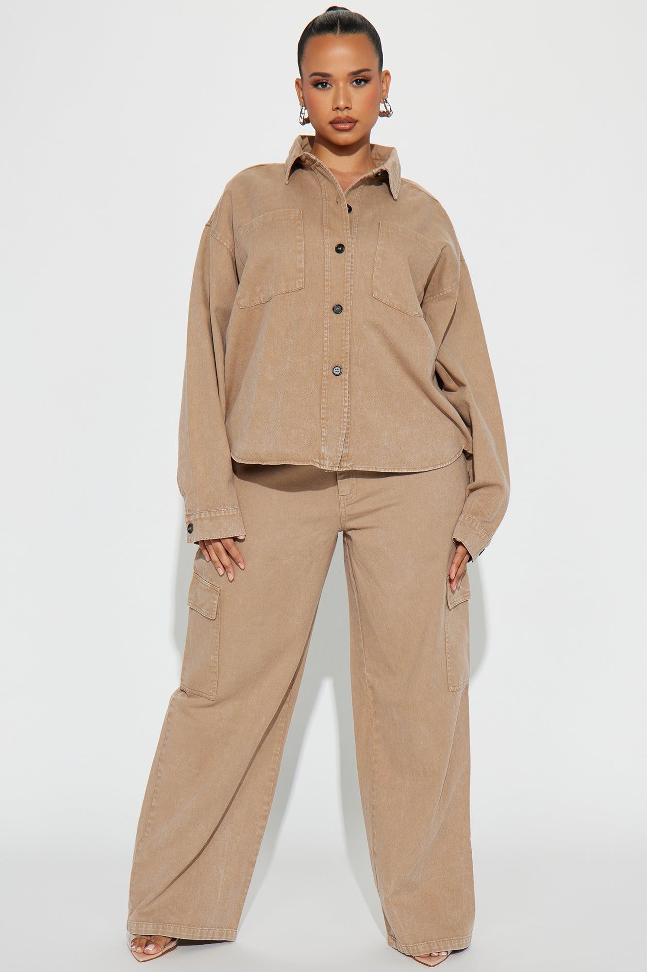 Hot Demand Denim Set - Mocha sold by Fashion Nova product image thumbnail 4