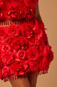 Bronte Floral Mini Skirt - Red sold by Fashion Nova