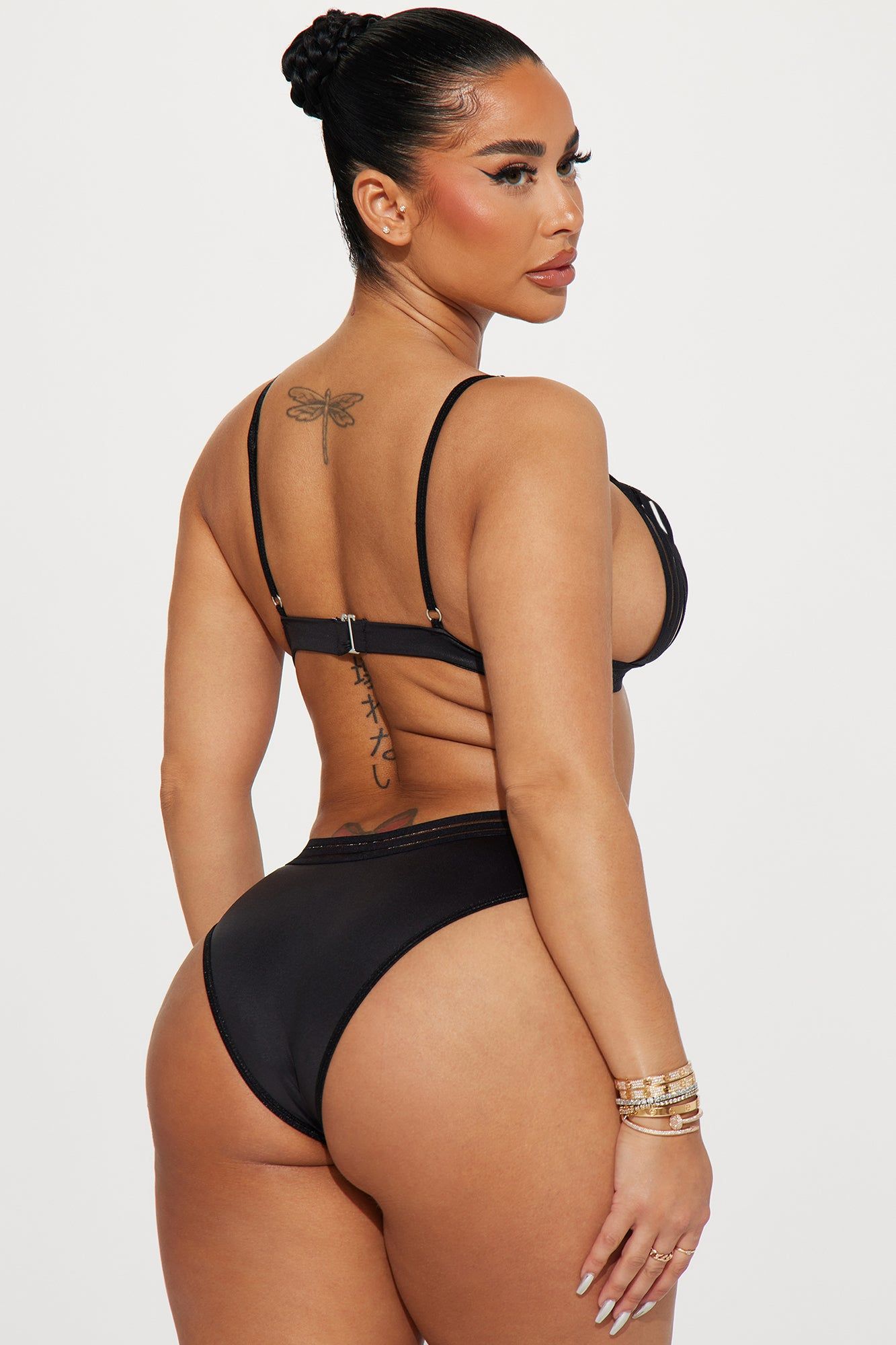 The Girl You Like Bra And Panty Set - Black sold by Fashion Nova product image thumbnail 3