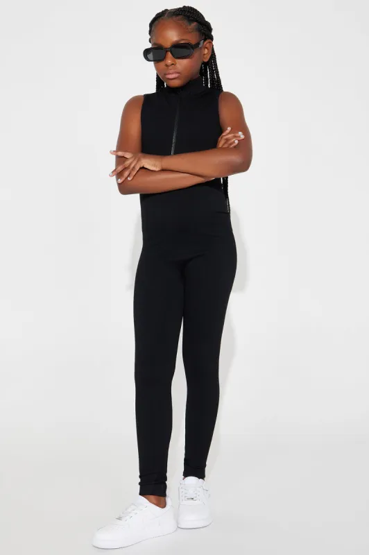 Mini Johanna Seamless Jumpsuit - Black sold by Fashion Nova