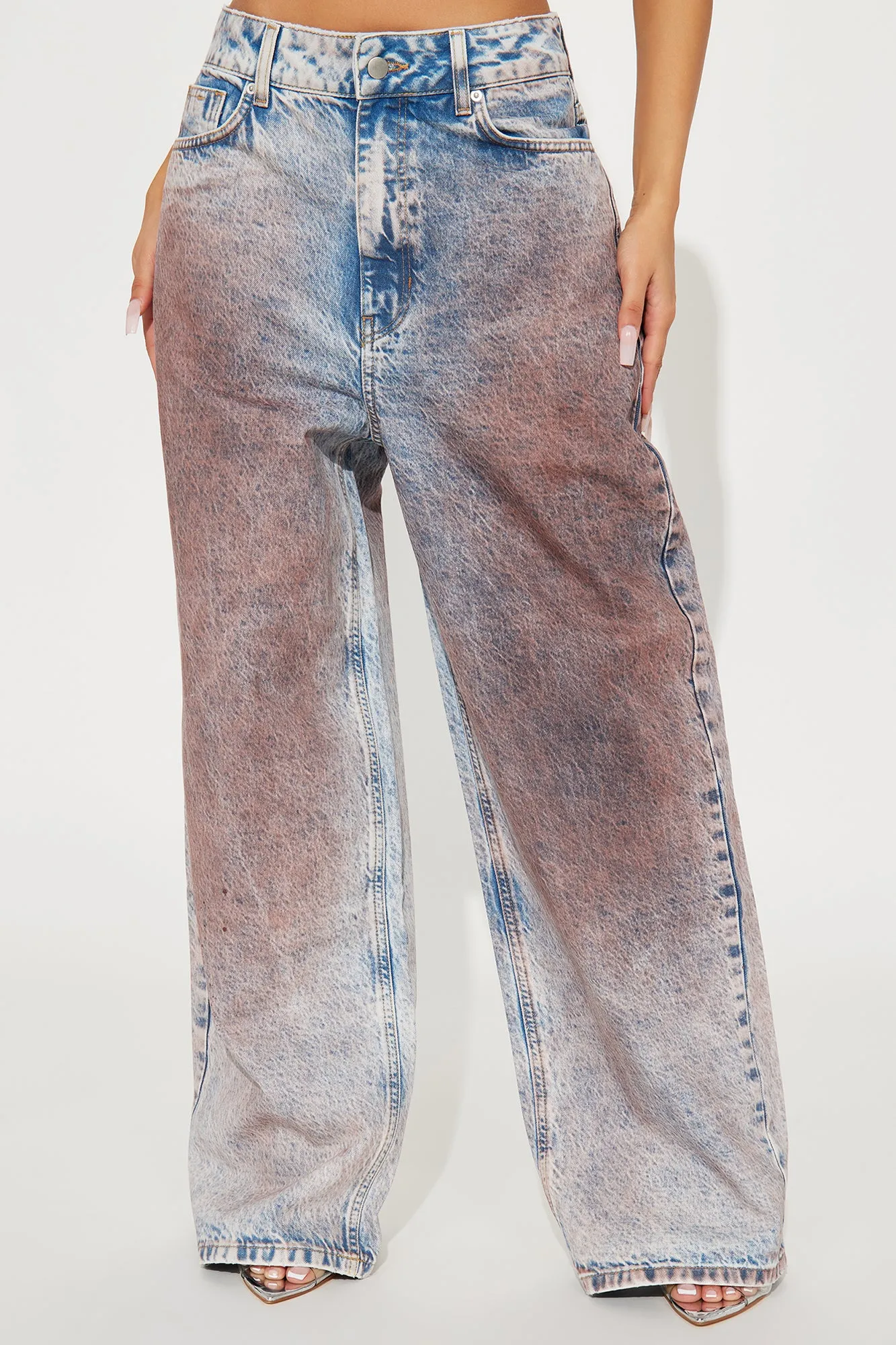 For The Longest Time Wide Leg Jeans - Pink sold by Fashion Nova product image thumbnail 2