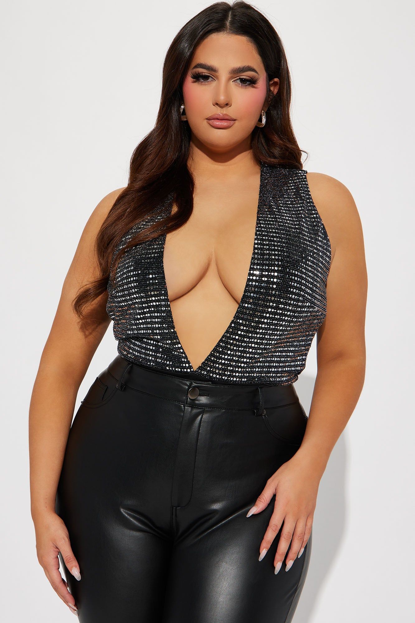 Dance The Night Away Sequin Bodysuit - Silver sold by Fashion Nova product image thumbnail 7
