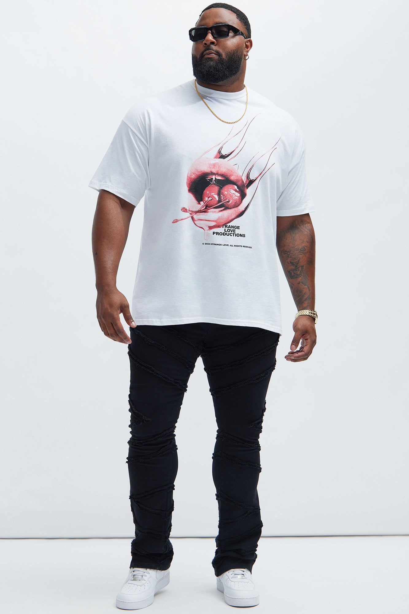Strange Love Production Short Sleeve Tee - White sold by Fashion Nova product image thumbnail 5