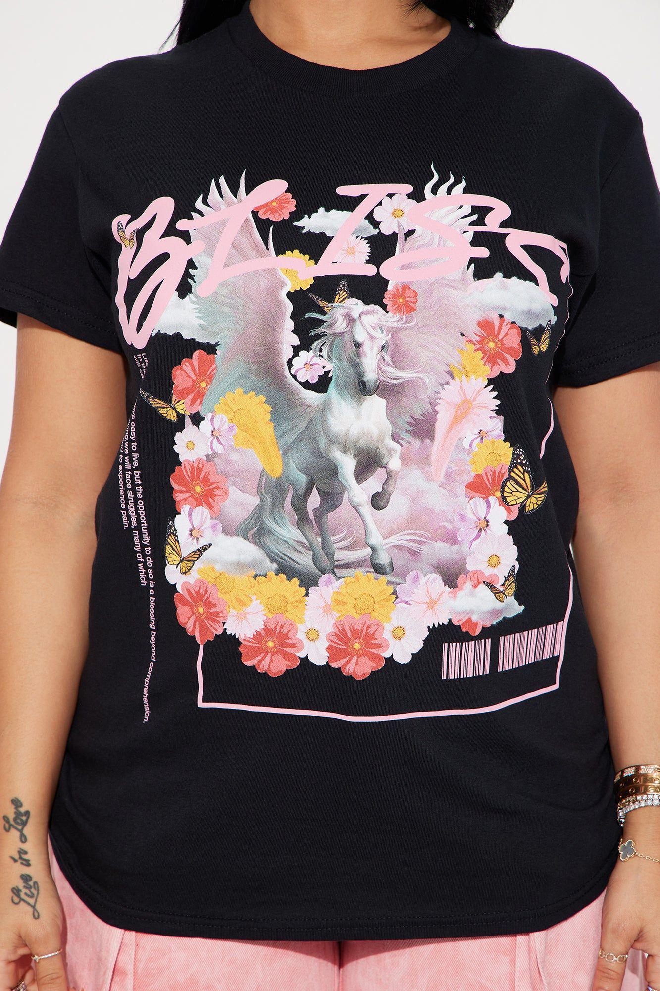 Pure Bliss Graphic Tshirt - Black sold by Fashion Nova product image thumbnail 3