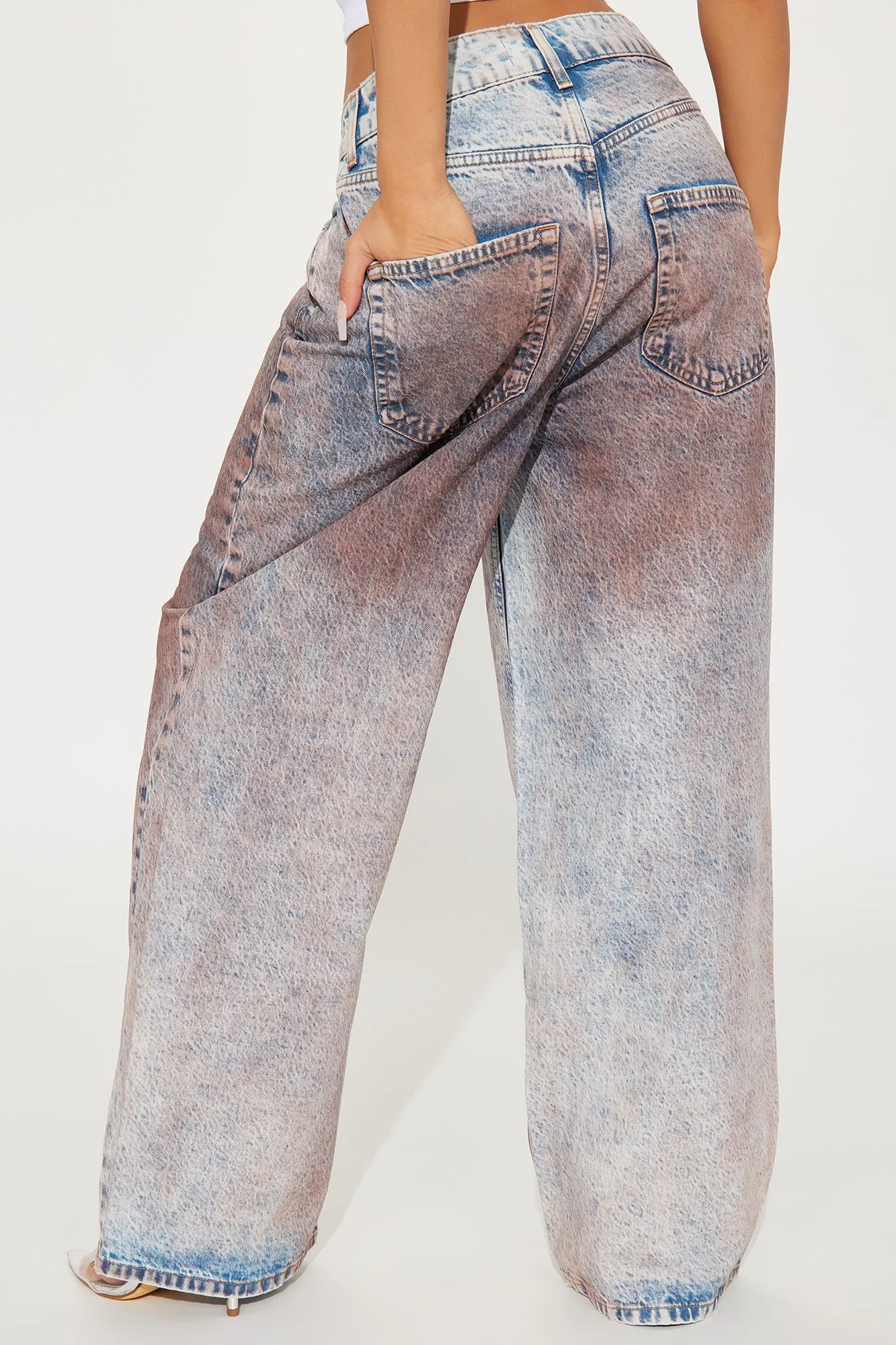 For The Longest Time Wide Leg Jeans - Pink sold by Fashion Nova product image thumbnail 3