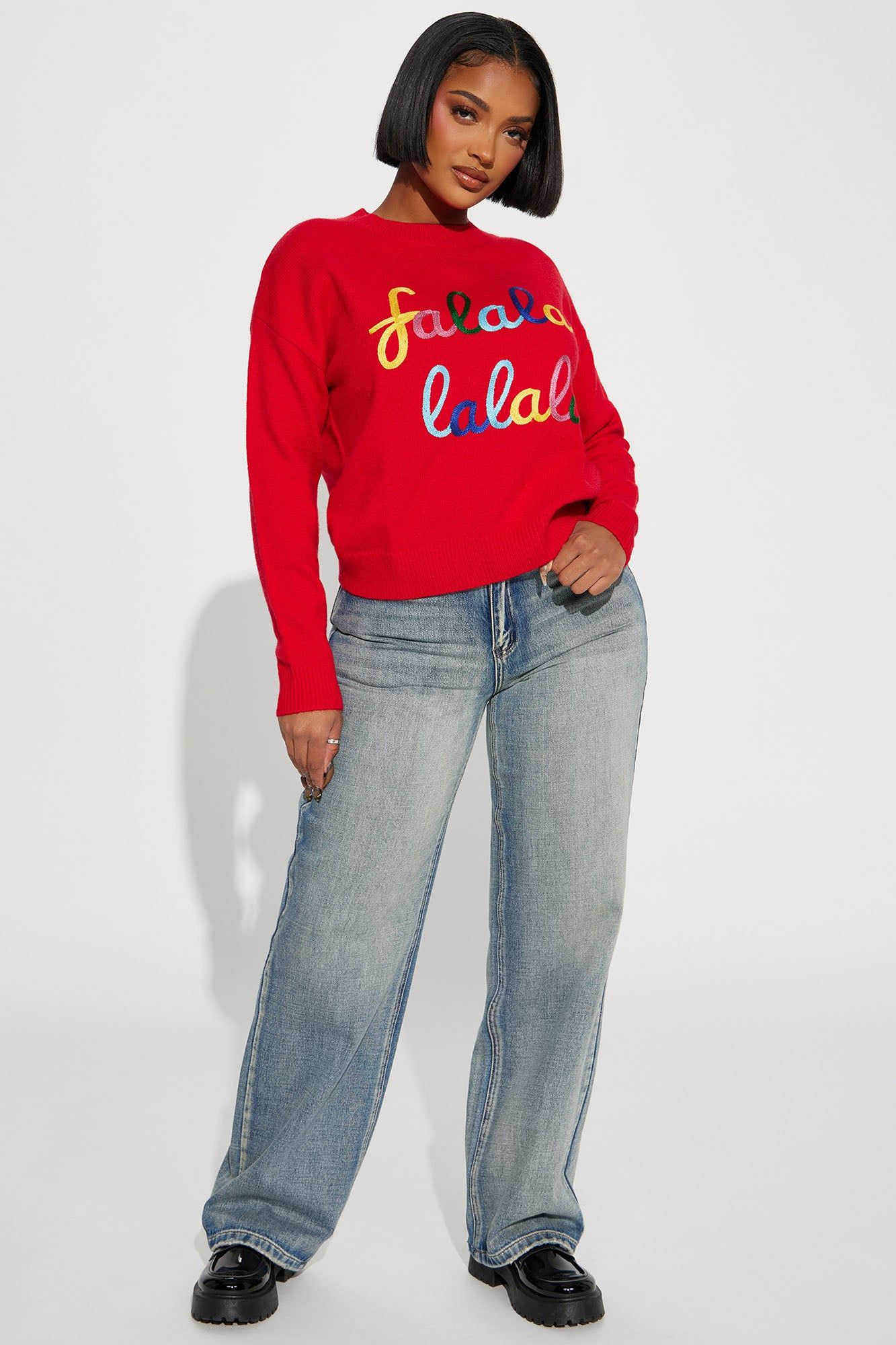 Holiday Time Sweater - Red/combo sold by Fashion Nova product image thumbnail 2