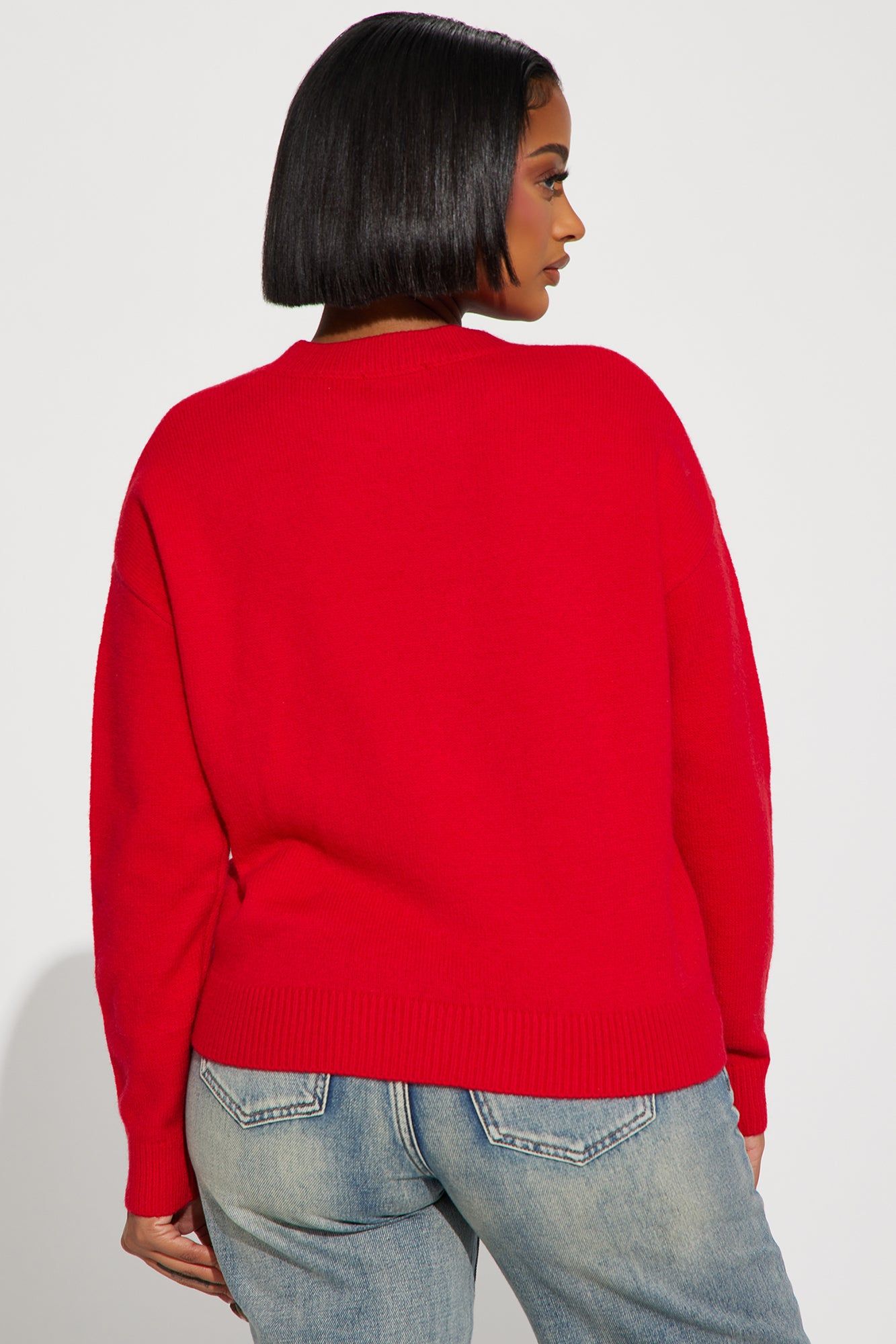 Holiday Time Sweater - Red/combo sold by Fashion Nova product image thumbnail 4