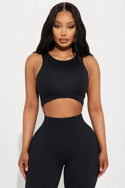 So Curvy Super Soft Active Sports Bra - Black sold by Fashion Nova