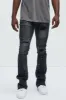 Got Something For You Skinny Flare Jeans - Black Wash sold by Fashion Nova