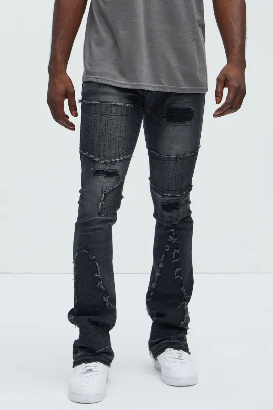Got Something For You Skinny Flare Jeans - Black Wash sold by Fashion Nova