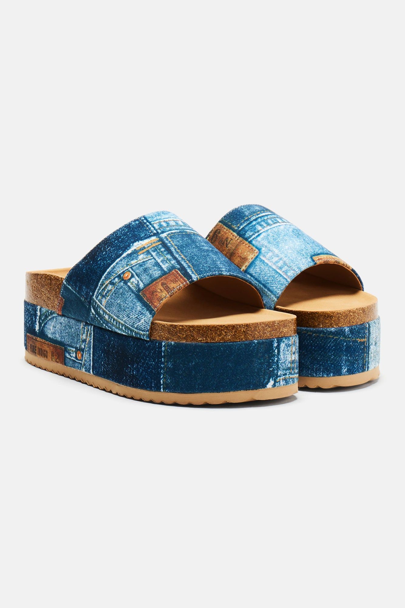 Margot Round Toe Slides - Denim sold by Fashion Nova product image thumbnail 4