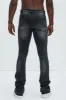 Got Something For You Skinny Flare Jeans - Black Wash sold by Fashion Nova