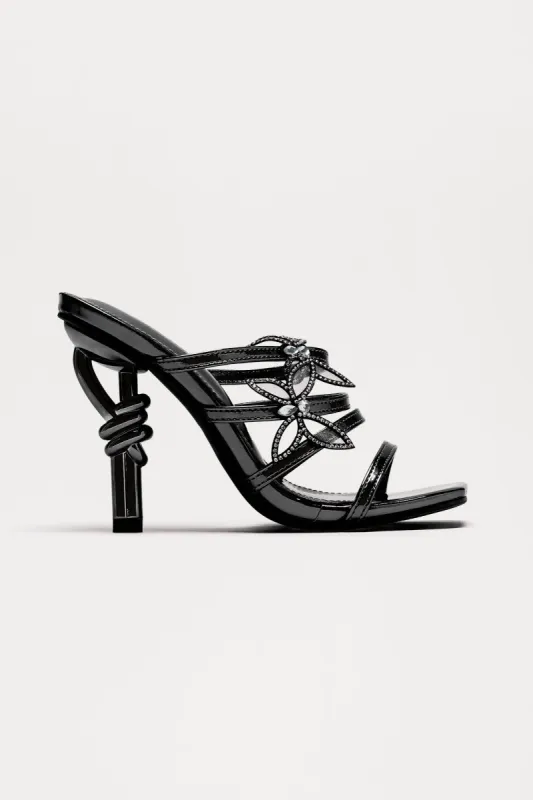Sweet Harmony Butterfly Heels - Black sold by Fashion Nova