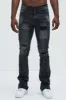 Got Something For You Skinny Flare Jeans - Black Wash sold by Fashion Nova