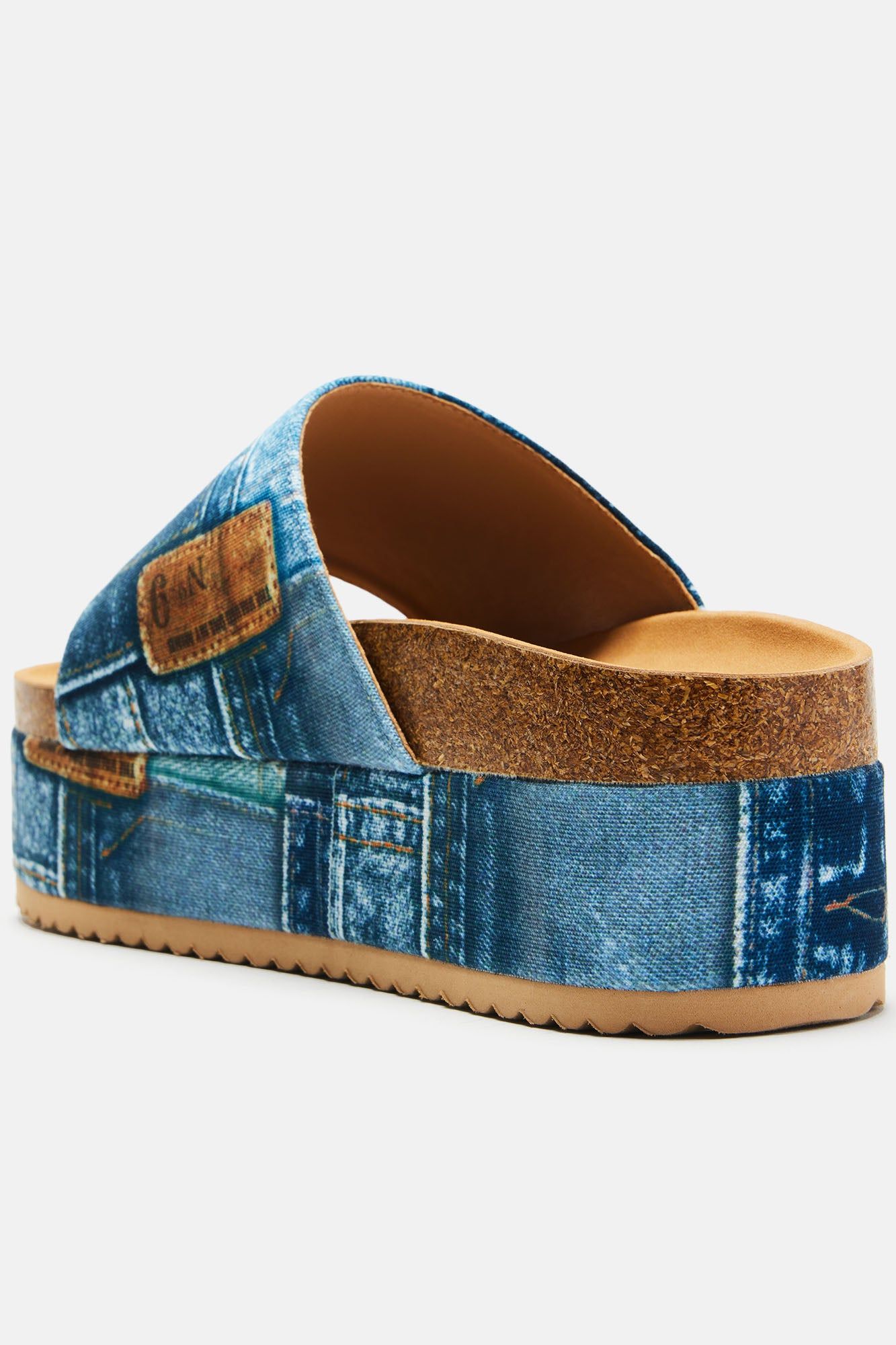 Margot Round Toe Slides - Denim sold by Fashion Nova product image thumbnail 2