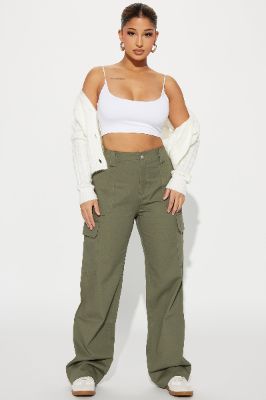 Eva Cargo Pant - Olive sold by Fashion Nova