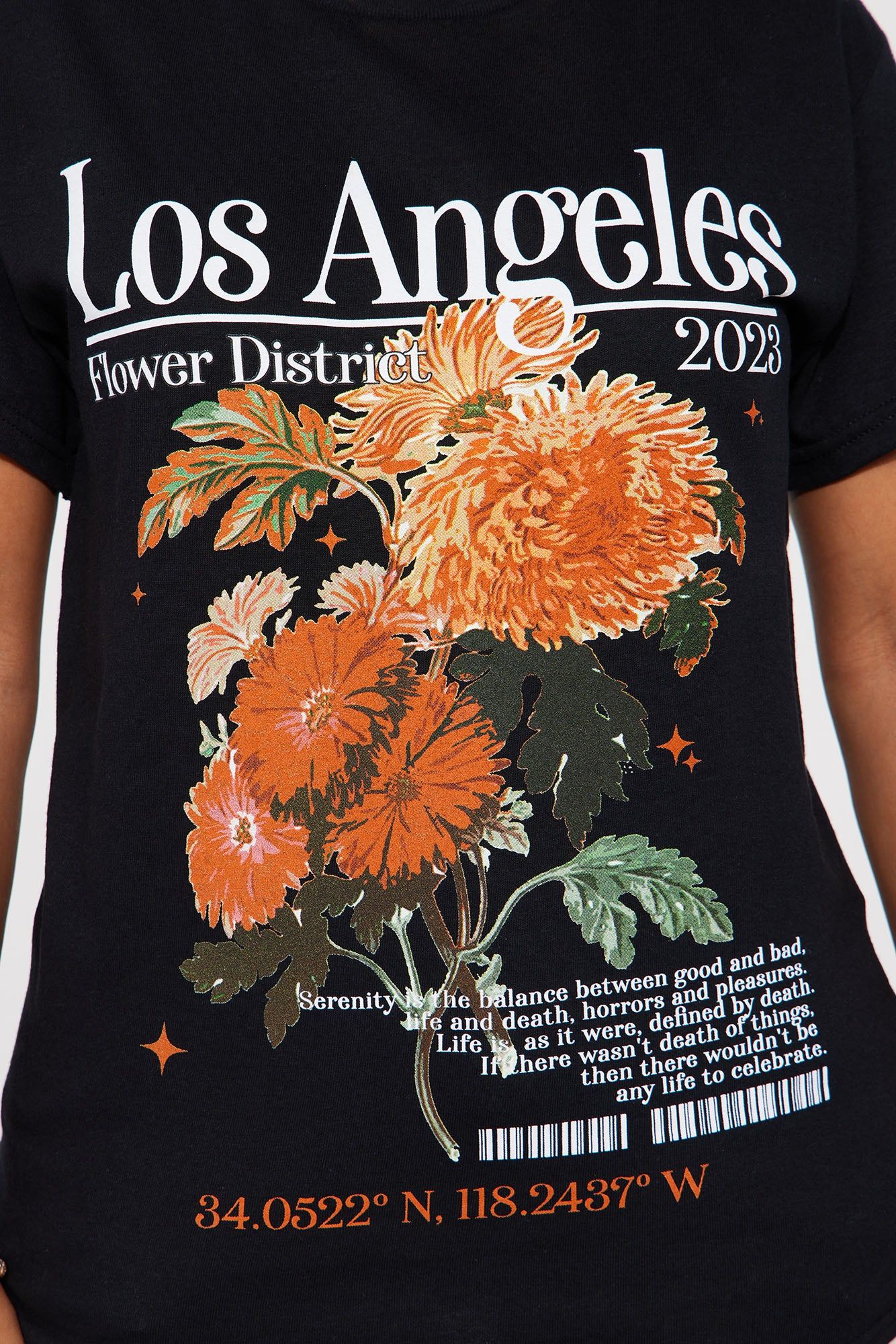 Bloom In Los Angeles Graphic Tee - Black sold by Fashion Nova product image thumbnail 3