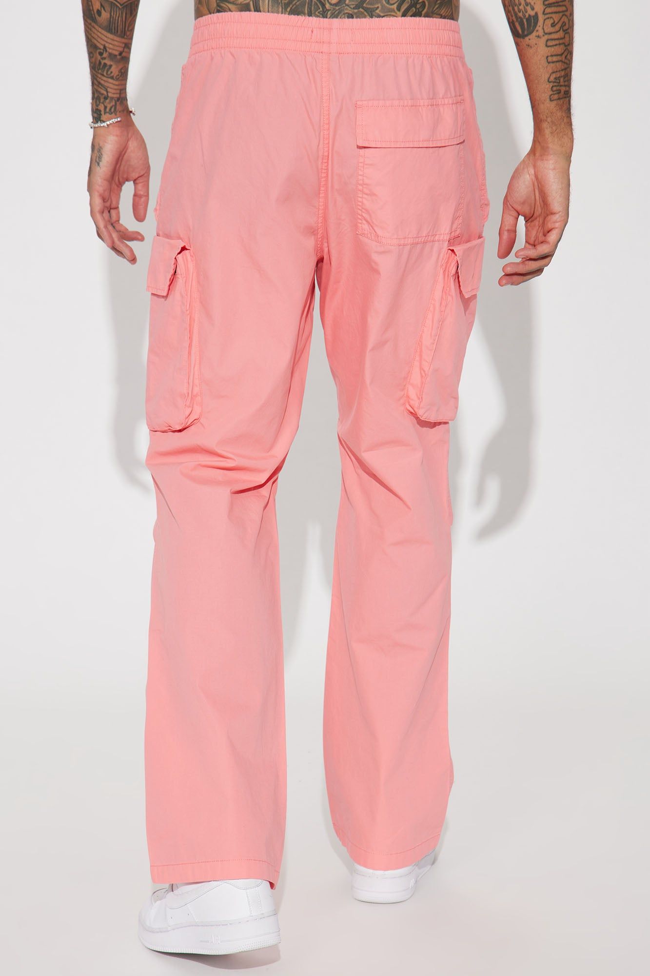 Slim Flare Cargo Parachute Pants - Pink sold by Fashion Nova product image thumbnail 6