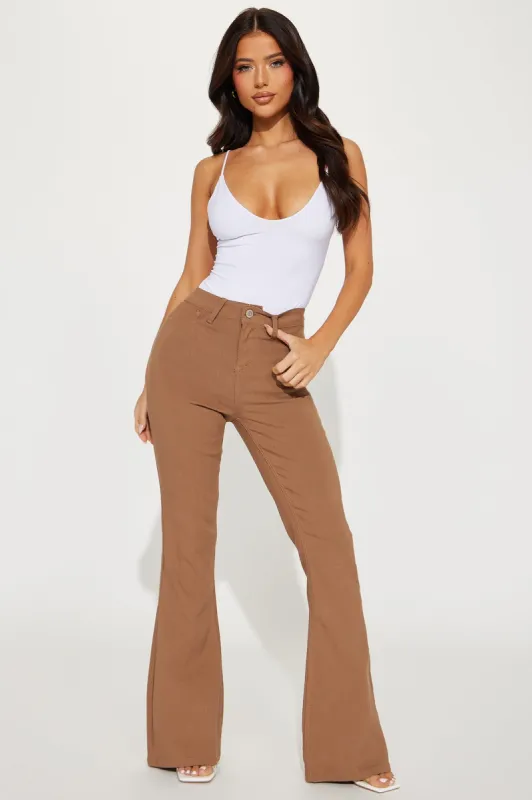 Back To Back Flare Pant - Tan sold by Fashion Nova