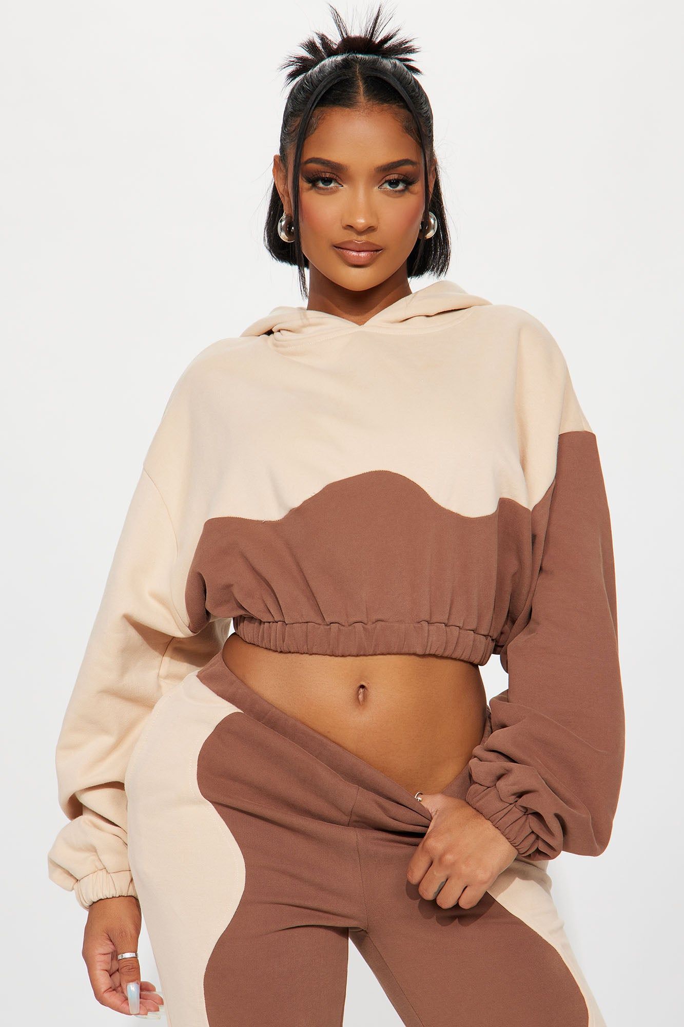 Elise Jogger Set - Taupe/combo sold by Fashion Nova product image thumbnail 2