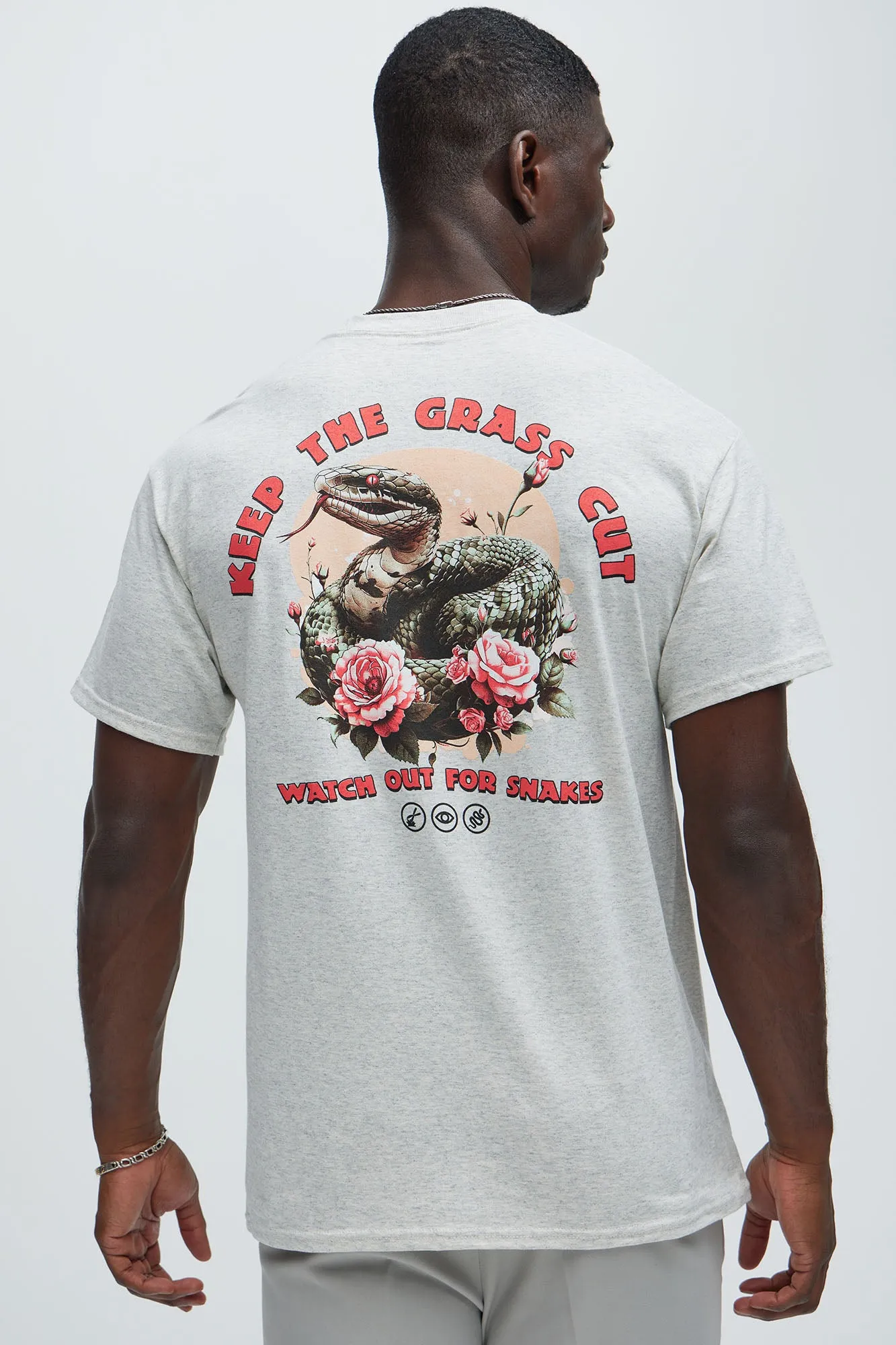 Keep The Grass Cut Short Sleeve Tee - Oatmeal sold by Fashion Nova product image thumbnail 4