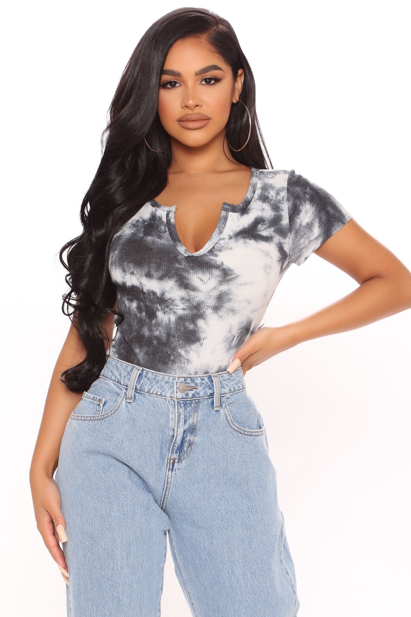 Tied And True Bodysuit - Black/combo sold by Fashion Nova product image thumbnail 3