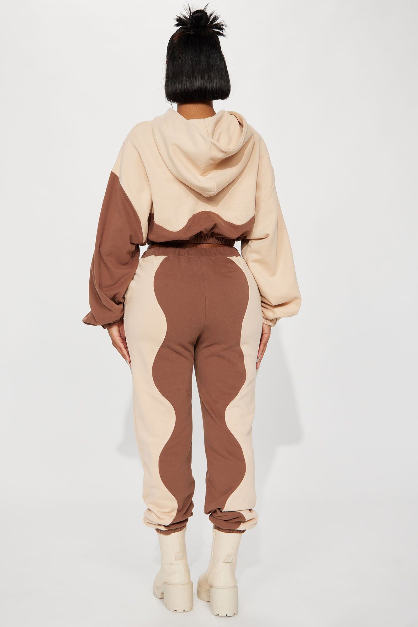 Elise Jogger Set - Taupe/combo sold by Fashion Nova product image thumbnail 3